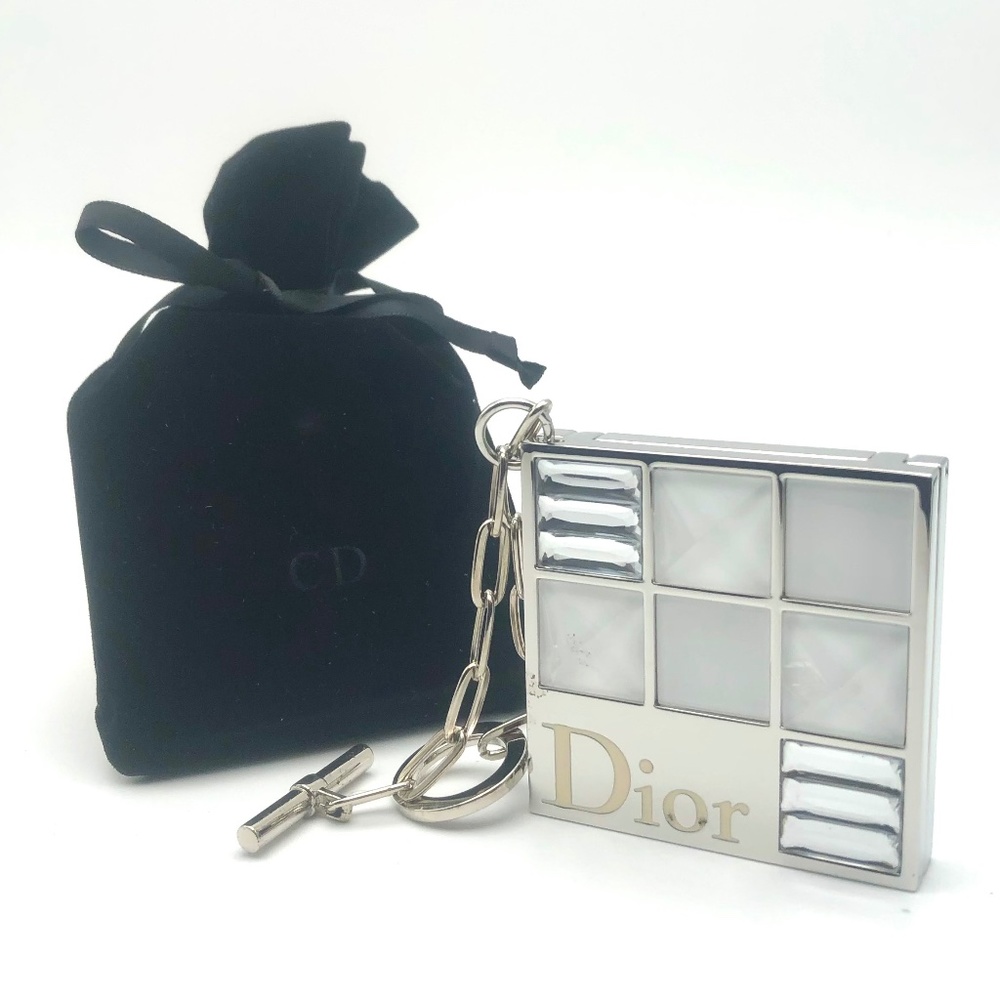 DIOR Bag Charm Jeweled Case Cristal Shine Pink Lip Gloss Duo NEW